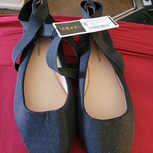 New With Tags Charles Albert Black Flats SZ 12